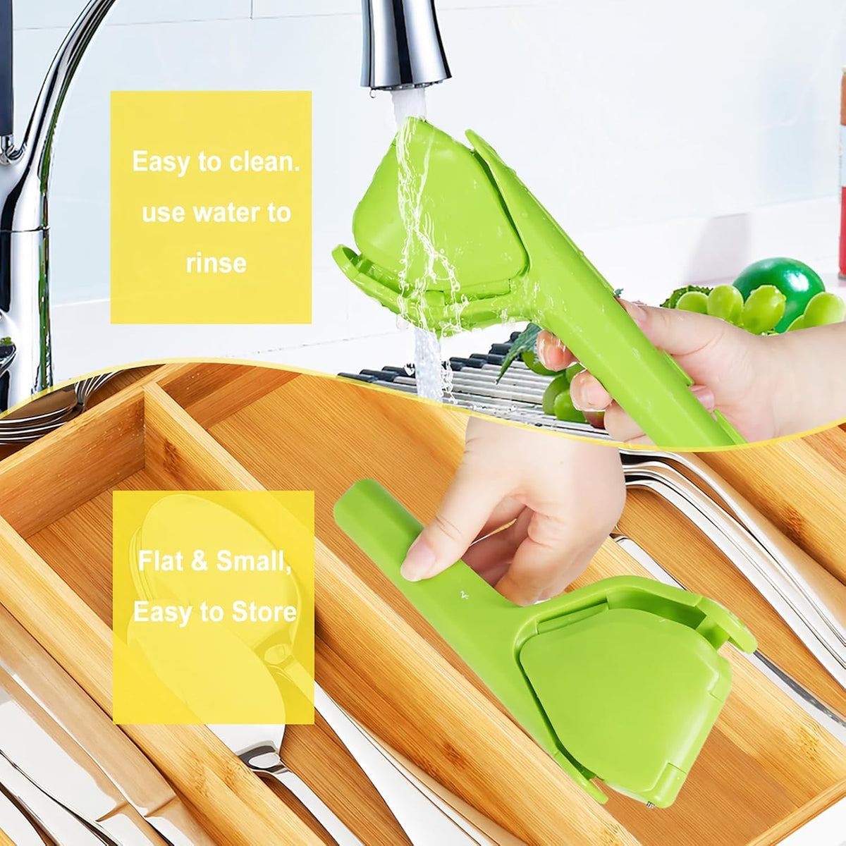 Lemon Squeezer, Effortless Manual Flat Lime Juicer Hand Press