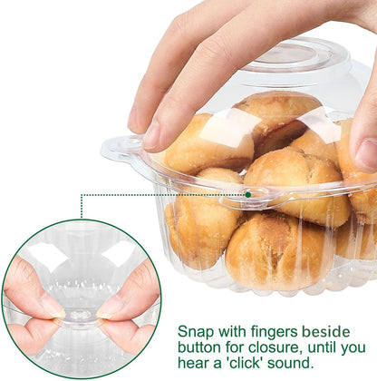 TOFLEN 100ct Individual Cupcake Containers