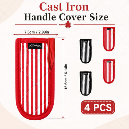 Joyhalo 6 Pack Cast Iron Skillet Handle Cover