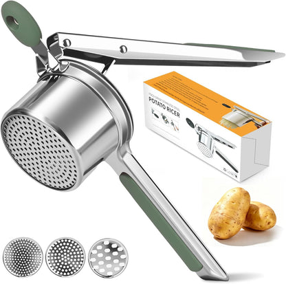 Potato Ricer for Mashed Potatoes-Stainless Steel 15oz