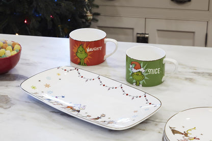 Lenox Dr. Seuss Grinch Christmas Chip and Dip Bowl