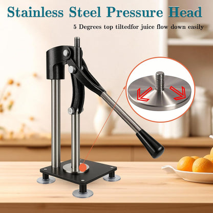 Black Heavy Duty Hand Juicer Press