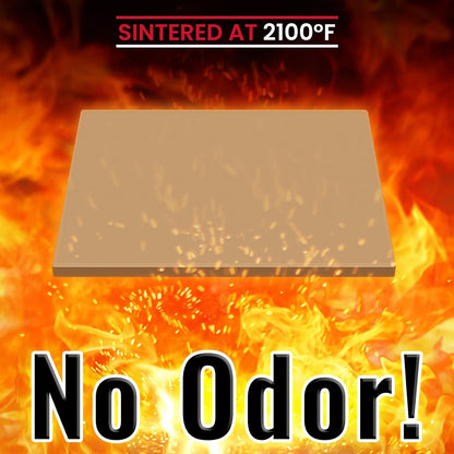 Unicook Pizza Stone for Oven Grill, 12" x 11" Rectangular Cordierite Stone