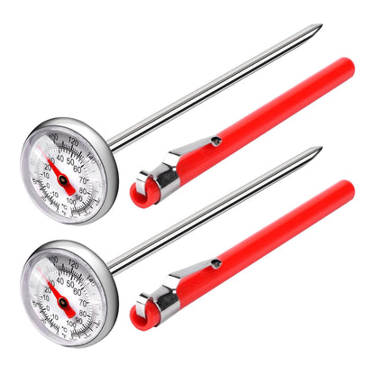 Meat Thermometer for Grilling, Food Thermometer for Cooking, Milk, Meat Thermometers for Grilling Cooking, Kitchen Instant Read Thermometer, Pocket Thermometers Food Temperature Probe