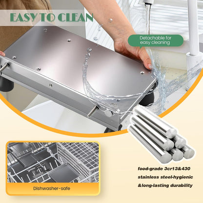 Huanyu Cheese Slicer Stainless Steel Multipurpose Adjustable Thickness