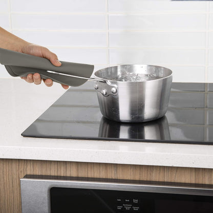 PrepSolutions Compact Microwave Multi-Mat, 9.5 Inches, Gray – Microwave Food Splatter Protector & Heat-Resistant Trivet