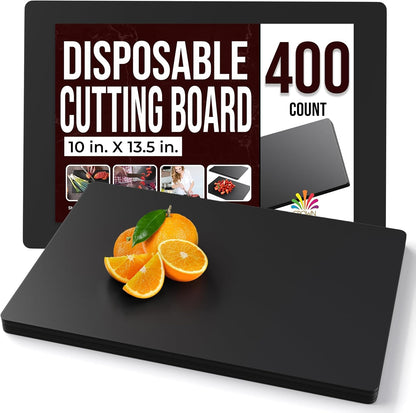 Crown Display Disposable Cutting Boards for Kitchen Black Cutting Board 10 Inch X 13.5 Inch Flexible Cutting Boards For Kitchen ~ Patent Pending ~ Recyclable Disposable Cutting Board Sheets