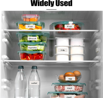 2000 Pcs Removable Freezer Labels, 1" x 2" Blank Label Stickers with Perforation Line Waterproof Oil Resistant Sticker Labels for Food Containers Jars Bottle