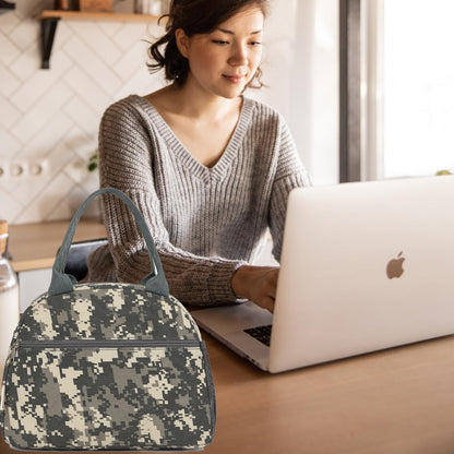 GYEUKHAM Lunch Bag Women, Lunch Box for Adult Men Kids Girls, Small Cute Lunchbox Tote Large Capacity Insulated Lunch Container Cooler for Work School Picnic Travel, Black White Stripes