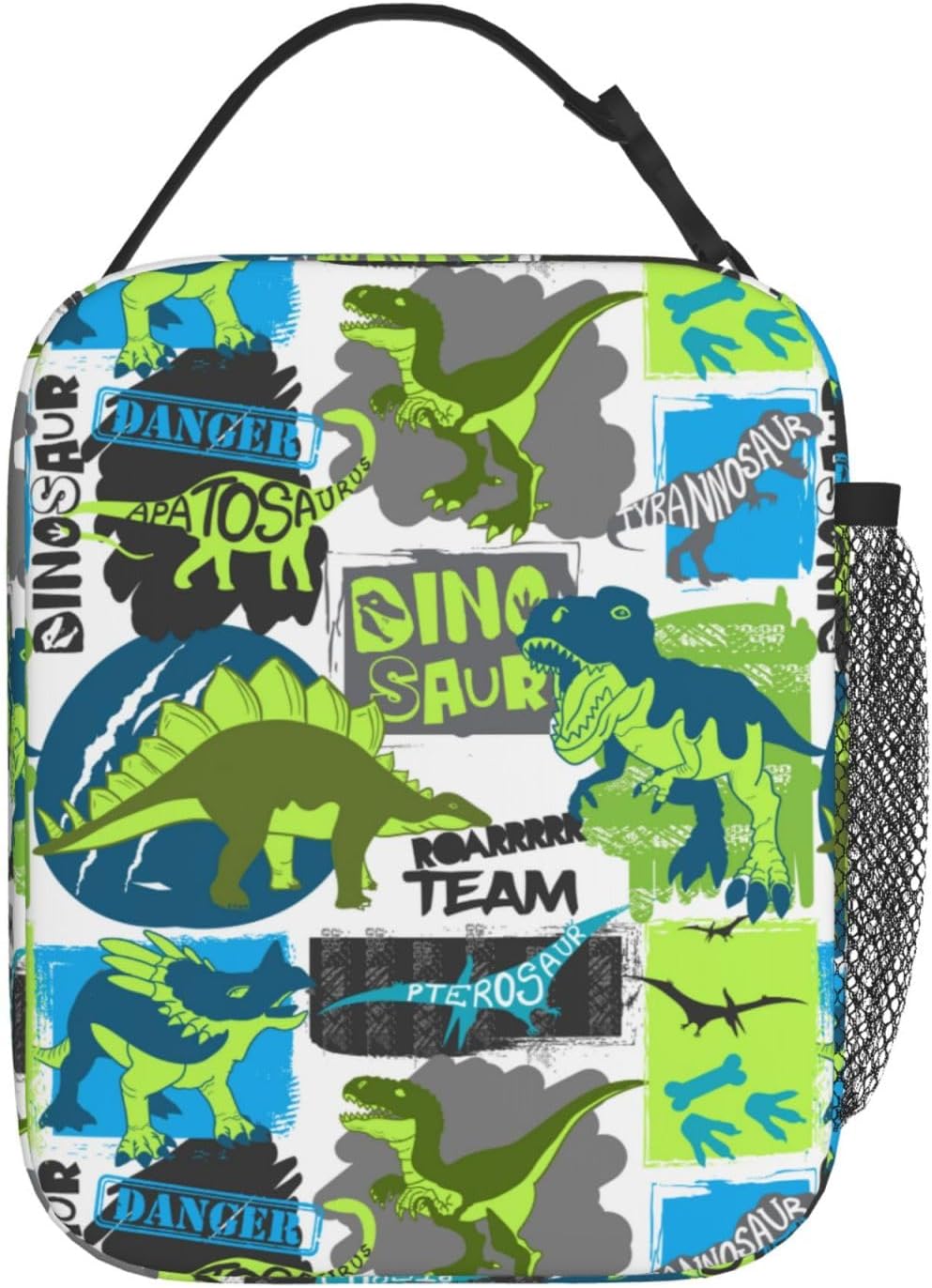 Black Cat Reusable Lunch Box Food Bag Insulated Lunch Bag for Teenage Boys Girls School Beach