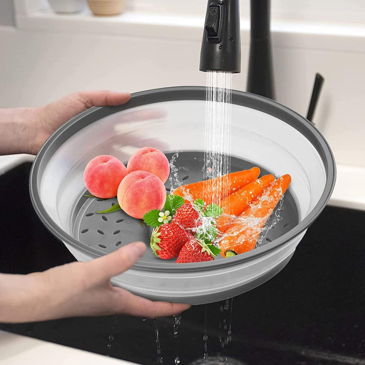 Microwave Splatter Cover for Food & Silicone Mat, Collapsible Vented Guard