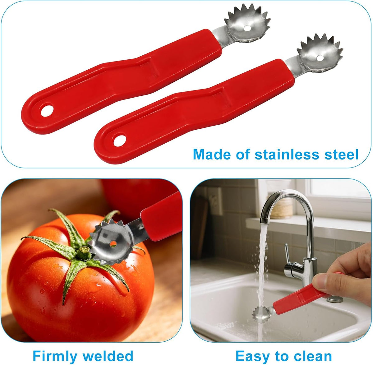 5 Pcs Tomato Stem Corer, Strawberry Huller