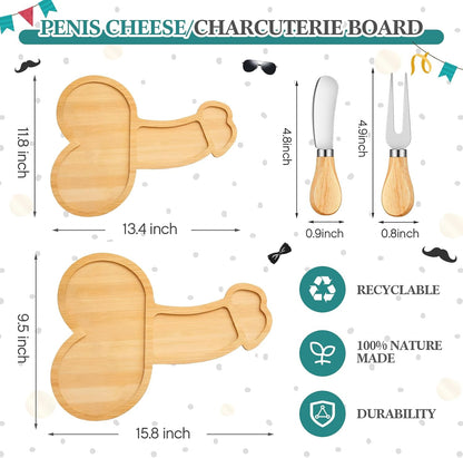 Patelai 24 Set Bridal Baby Shower Favor Heart Cheese Board with Knife, Wood Mini Charcuterie Board Thank You Gift Box for Guest Bridal Baby Shower Prize Wedding Valentines Birthday (Bamboo Color)