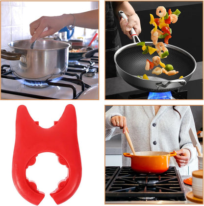 Alipis 6pcs Silicone Pot Lid Lifter Overflow Preventing Gadget for Boil over Stoppers Spilling Clip Holder for Pots Pans Easy to Use Kitchen Utensil