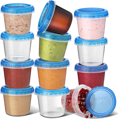 Tafura 10 Pack Leakproof Freezer Containers for Food with Twist Top Lids - 32 Oz BPA Free Reusable Plastic Soup Containers with Screw On Lids - Ideal for Meal Prep, Leftovers & Pantry Organization