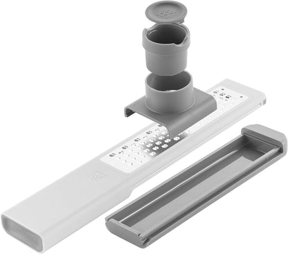 ZWILLING Z-Cut Multifunctional Grater, Mandoline, Faster Grating Technology, Zester, Rasp Grater, Slicer, Finger Guard, Grey