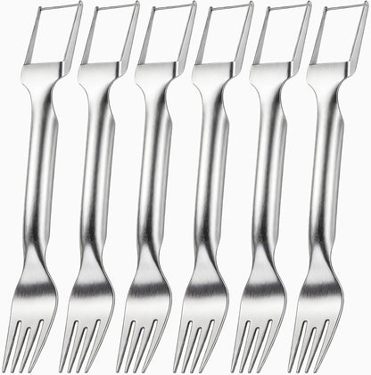 Watermelon Cutter Slicer,2-in-1 Stainless Steel Fruit Fork for Home Kitchen