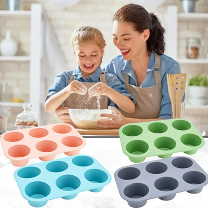 24 Cups Silicone Mini Muffin Pan Set, Nonstick Mini Cupcake Pans, BPA Free Small Muffin Tin for Baking, Set of 2 (Green+Purple)