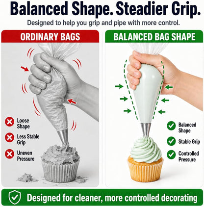 icing bags and tips set pastry bags and tips cake piping kit icing piping kit piping bags and tips set cupcake decorating kit frosting piping kit cake decorating kit 12inch 100count set