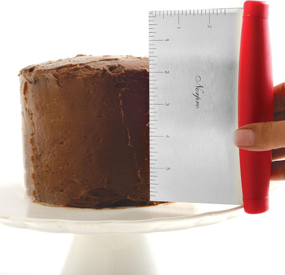 Norpro 583R Grip-EZ Bench Scraper/Chopper, Red