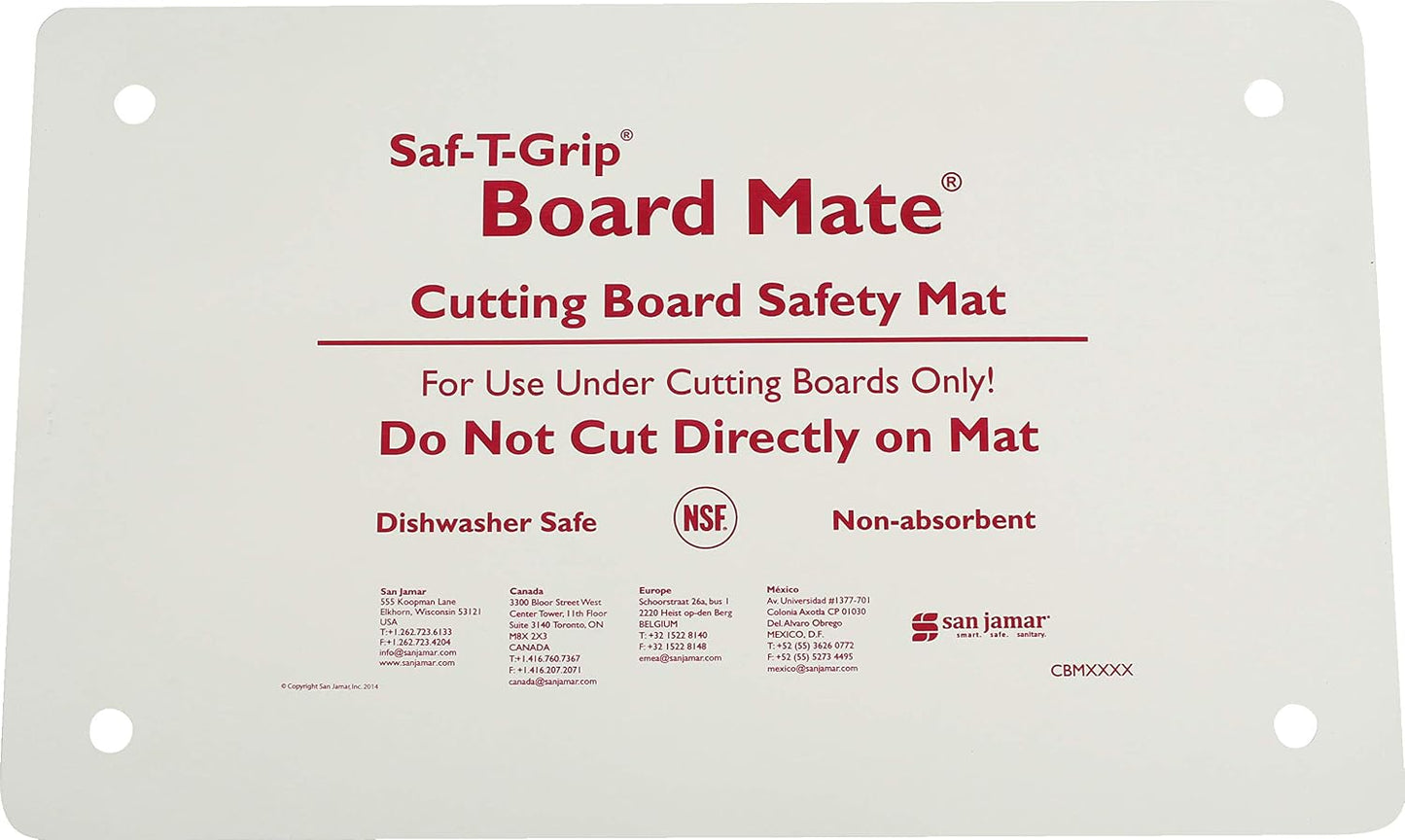 Carlisle FoodService Products CBM1016 Saf-T-Grip Board-Mate Nonslip Cutting Board Mat, 16" Width x 10" Height (Pack of 1)