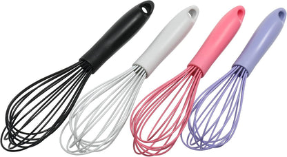 Chef Craft Premium Silicone Wire Cooking Whisk, 10.5 Inch, Red