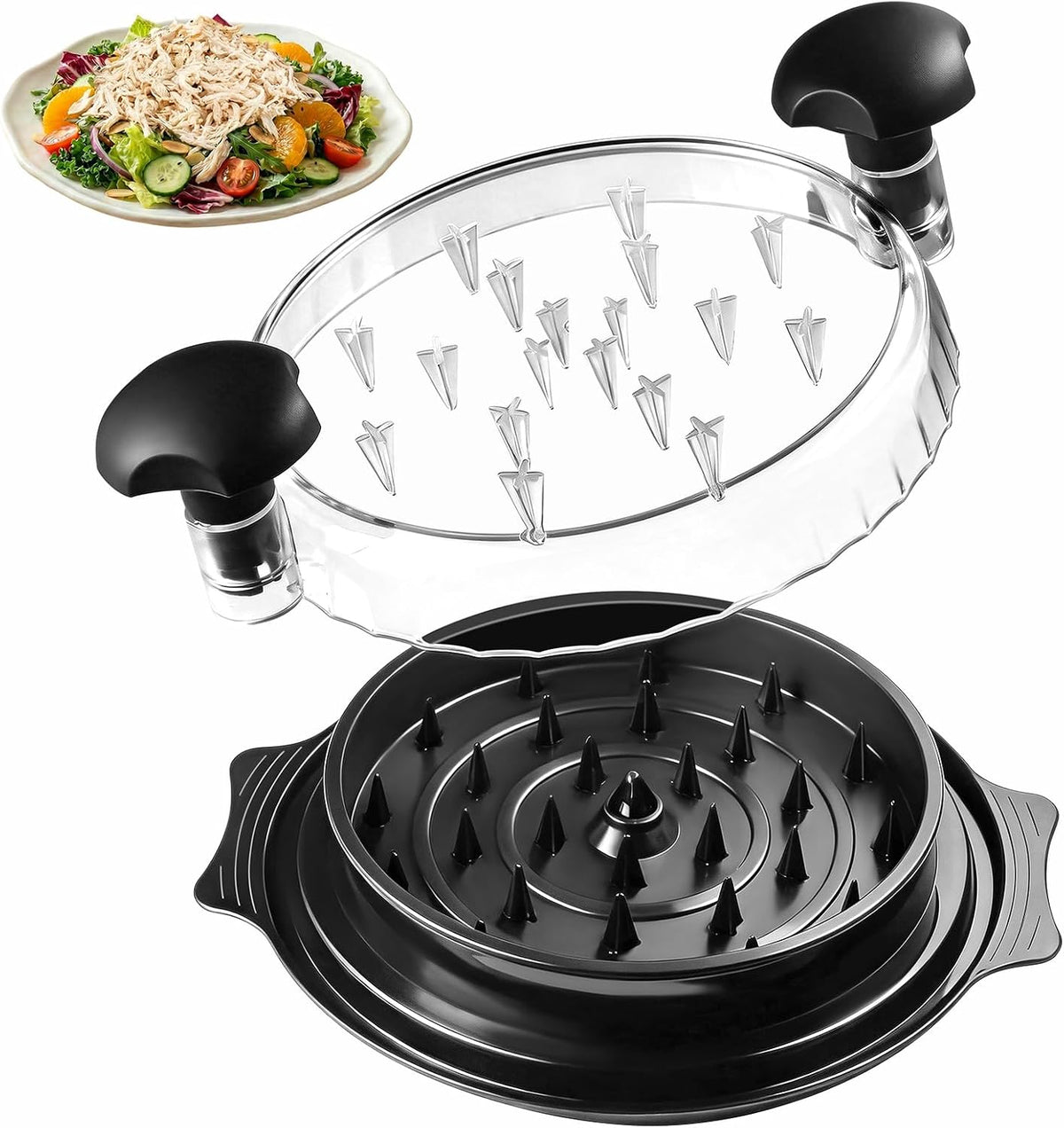 Begonia 10" Pro Large Meat Shredder Tool Twist for Seafood, Chicken, Beef