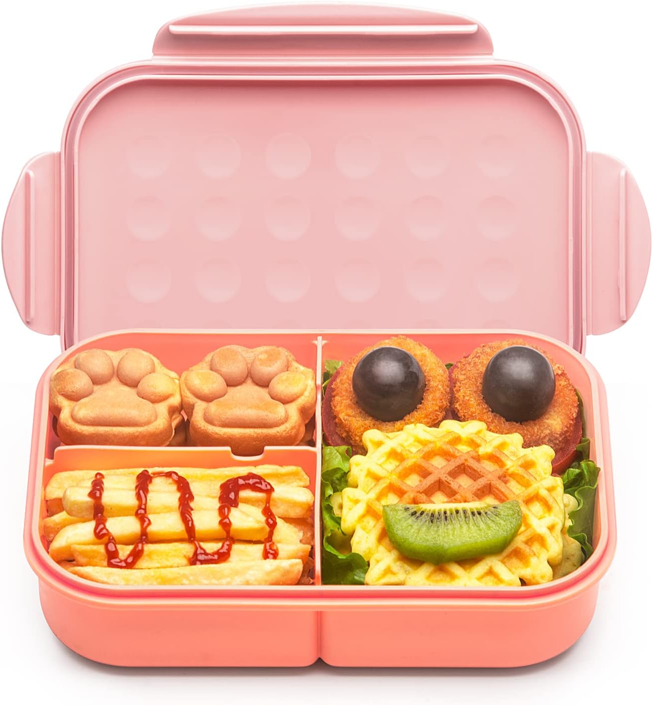 MISS BIG® Bento Box,Bento Box Adult,Lunch Box,Leak Proof Lunch Containers,No BPAs and No Chemical Dyes Bento Lunch Box,Dishwasher and Microwave Safe Lunch Containers for Adults(1900ml Gray)