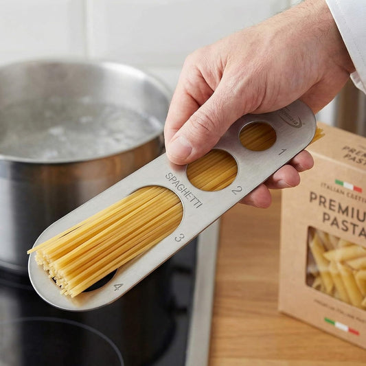 2PCS Stainless Steel Spaghetti Measure Tool 4 Holes Pasta Measuring Portion Control Gadgets Kitchen Accessories (2PCS)