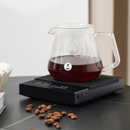 TIMEMORE Coffee Scale Basic 2.0 Electronic Espresso Scale with Water Flow Rate and Timer Function, Digital Scale for Kitchen/Baking/Cooking, Black