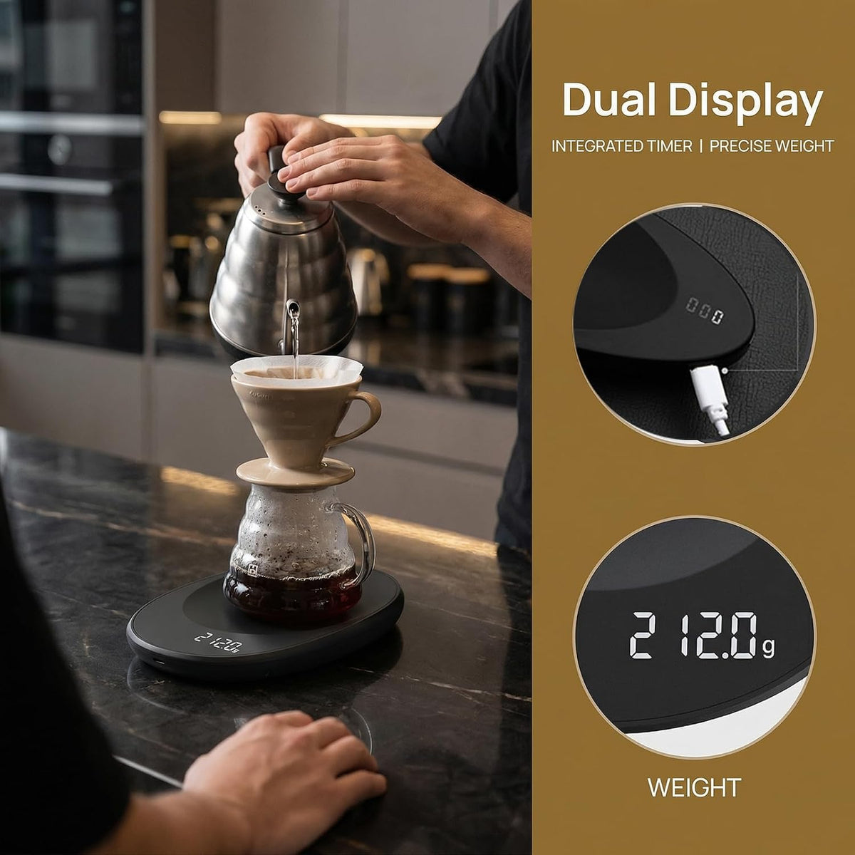 0.1g Rechargeable Portable Tea Scale - Coffee & Loose Leaf