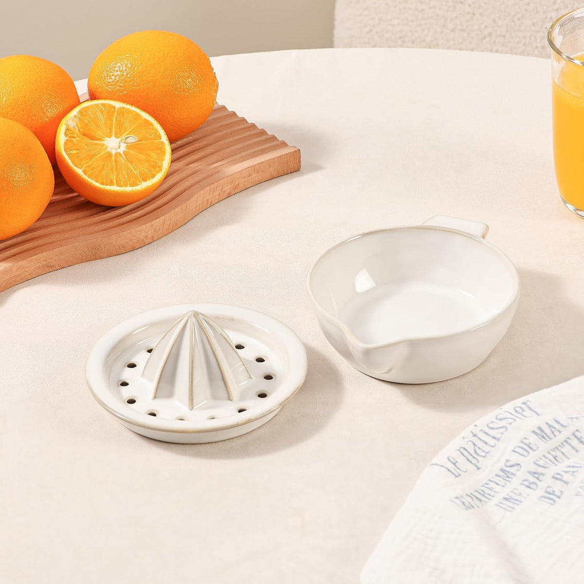 Ceramic Citrus Lemon Orange Juicer Manual Squeezer, Hand Juicer Reamer