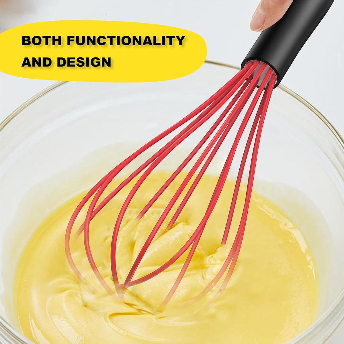 NileHome 3-Pack Stainless Steel Whisk Set, Kitchen Utensils for Cooking