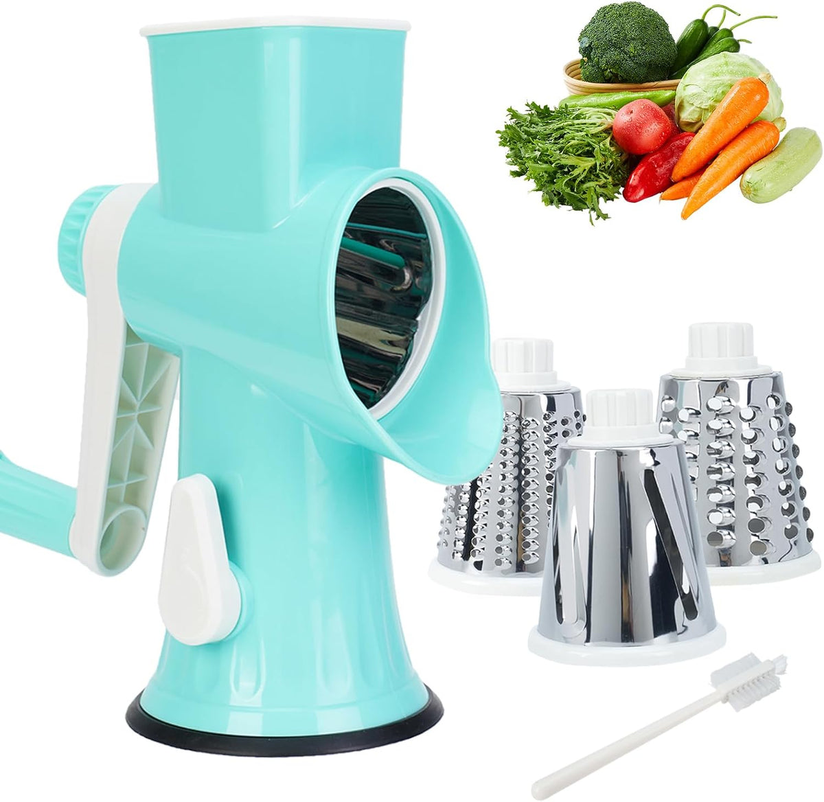Rotary Cheese Grater with Handle-Versatile Cheese Grater