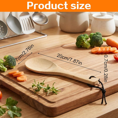 Bamboo Rice Paddle,8 In Wooden Rice Paddle Spoon for Kitchen