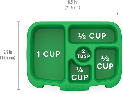 Bentgo® Kids Prints Tray with Transparent Cover - Reusable, BPA-Free, 5-Compartment Meal Prep Container with Built-In Portion Control for Healthy Meals At Home & On the Go (Mermaids in the Sea)