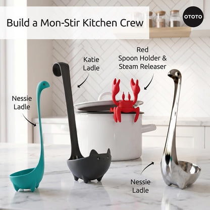 OTOTO The Original Nessie Ladle - Soup Ladle, Cute Gifts, Funny Kitchen Gadgets, Loch Ness design, Cooking Gifts for Mom - Cute and Practical Kitchen Utensils - Unique Gifts for Women