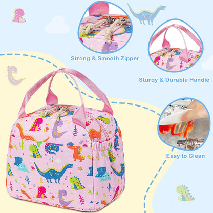 CAMTOP kids lunch bag Cute Insulated lunch box for Boys & Girls Leakproof loncheras for school