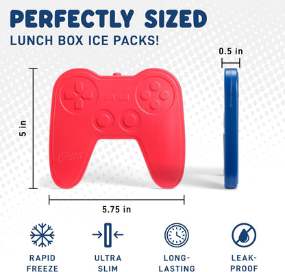 Cool Coolers Kids Lunch Box Ice Packs, Slim Ice Packs for Lunch Bags, Lunch Ice Packs ReusableMulticolored 4 Pack (Butterfly)
