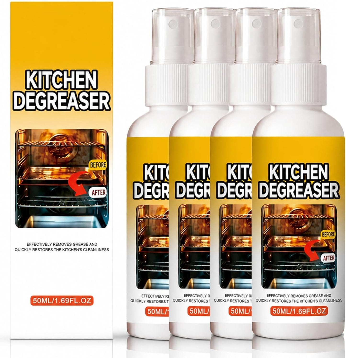 Apiastar Greasekiller Spray Grill Cleaner & Heavy Duty Degreaser Spray. Fast-Acting BBQ Grill Cleaning Spray for Outdoor Grease Removal. (2 Pcs)
