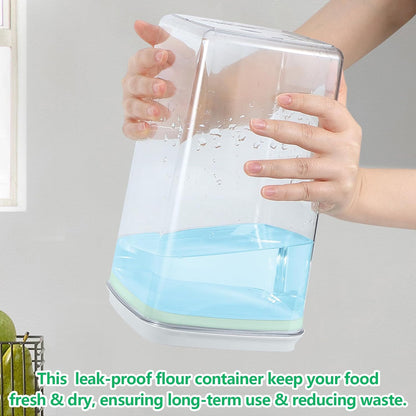 TBMAXS Versatile Storage Container Bin with Pop-up Lid & Scoop, Rice Flour Container Dog Cat Food Storage Container, Laundry Room Organization Household Essentials Kitchen Pantry Organizers
