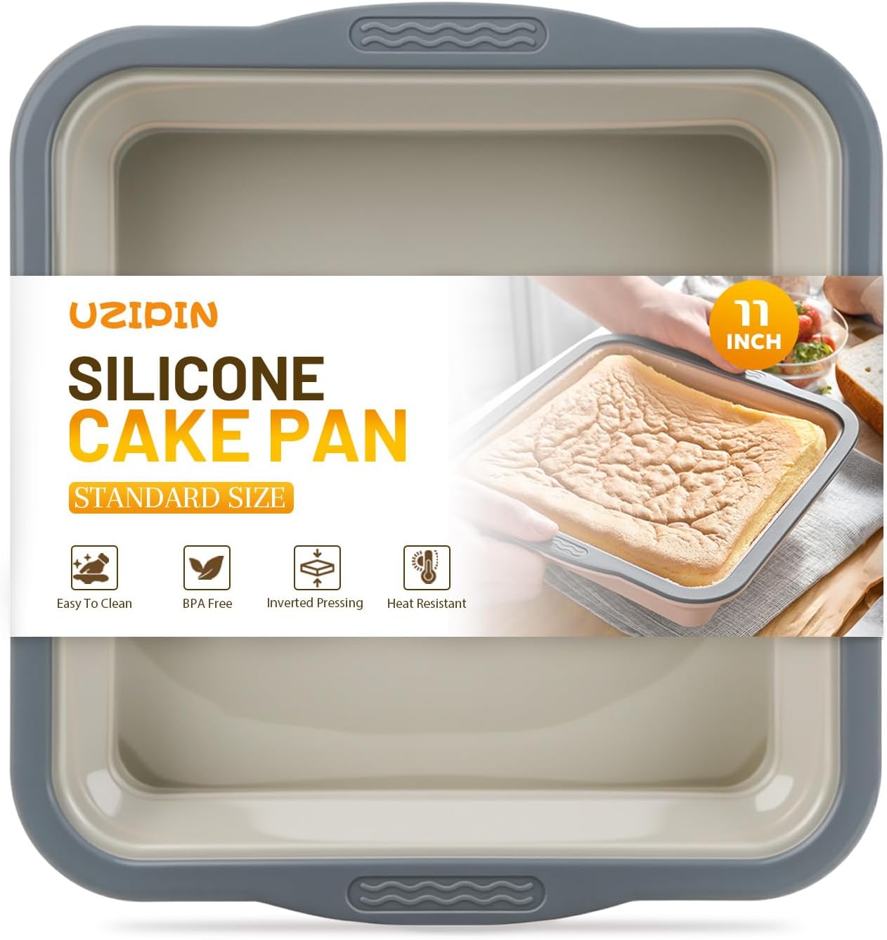 Silicone Muffin Pan, 12 Cups Non-Stick Cupcake Pan, Food-Grade BPA-Free Muffin Tin, Oven-Safe 450 °F, Reinforced Steel Frame, Easy-Grab Handles, Quick-Release 2.3" Baking Molds for Mini Treats