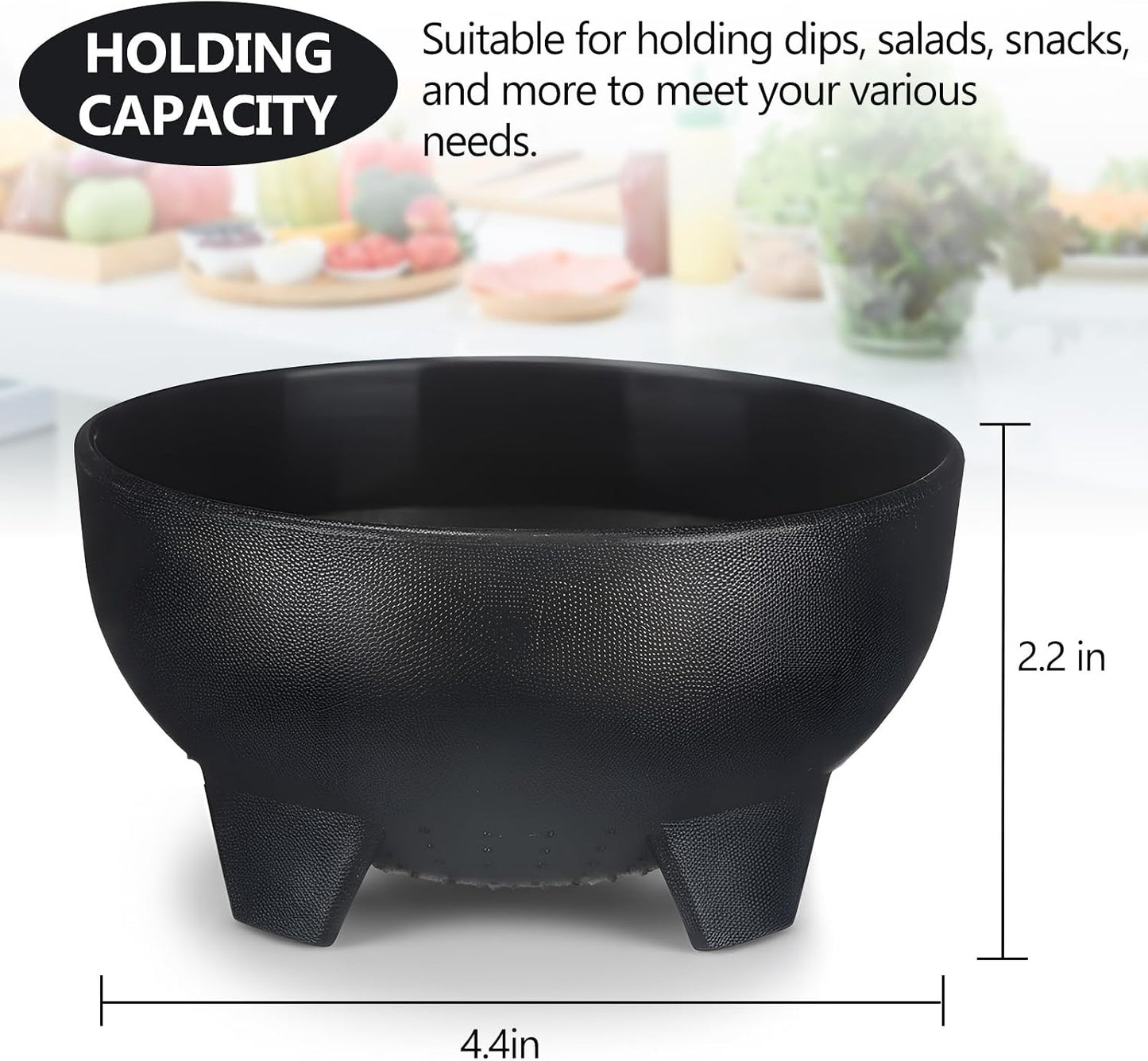 FoldTier Mexican Taco Holder Stands with Salsa Bowls Set of 24 Food Grade Plastic Dishwasher Safe Upright Trays Dipping Bowls For taco Night, Cinco De Mayo, Family Gatherings, Party(Black)