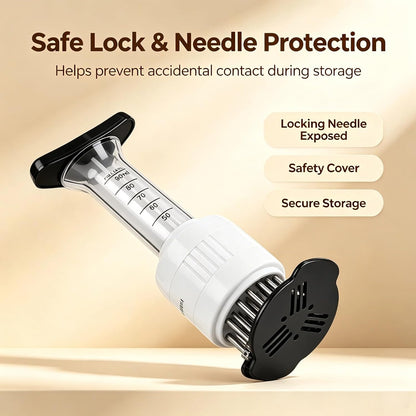 Stainless steel Marinade Meat Injector, Marinade Tenderizer Injector Needle Flavor Syringe Cooking Meat Poultry Turkey Chicken BBQ