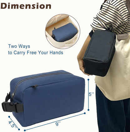 FlowFly Small Insulated Lunch box Portable Soft Bag Mini Cooler Thermal Meal Tote Kit with Handle for Work & School, Black