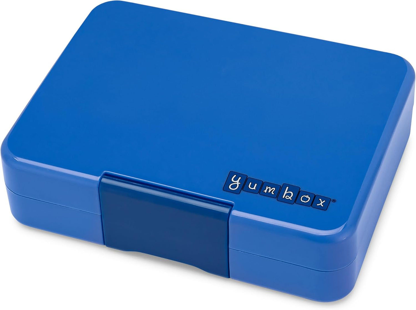 Yumbox Snack Box, 3 Compartments, Leakproof, Glitter Blue | Built-In Dip Well | Removable Compartment Tray | Easy-Open Single Latch | Lightweight & Compact | Perfect for Snacks & Sides