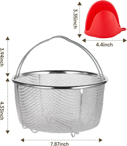 Stainless Steel Steamer Basket for 6 or 8 quart Instant Pot