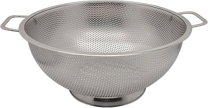 Fox Run Stainless Steel Colander, 4.7 Quart Over The Sink Pasta Strainer