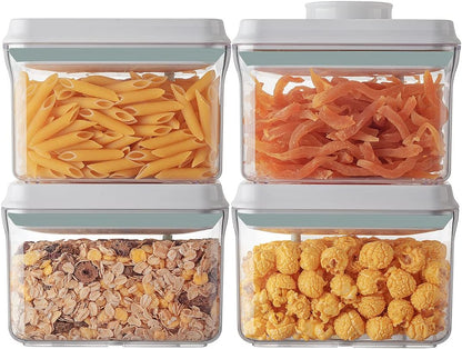 Ankou Food Storage Container Sets, 2.8 Qt *2+ 4.2 Qt *4 Airtight Canisters with Lids and 130ml Scoop, BPA-Free Plastic Pantry Containers for Flour, Sugar, Rice