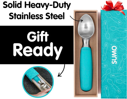 SUMO Stainless Steel Ice Cream Scoop with Ergonomic Handle - Green